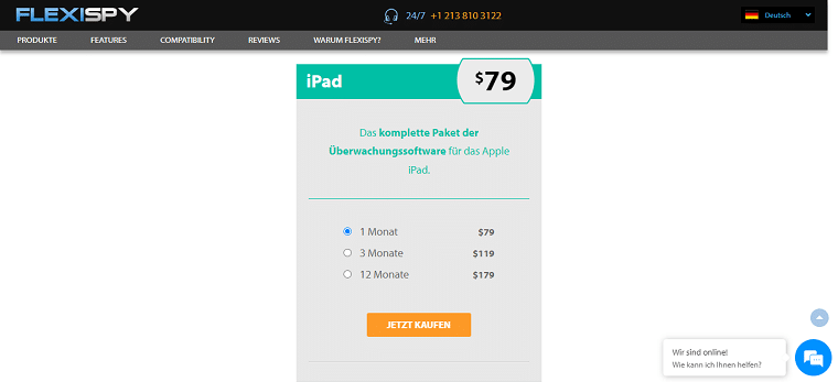 FlexiSPY™ — Kompatible Geräte iPad