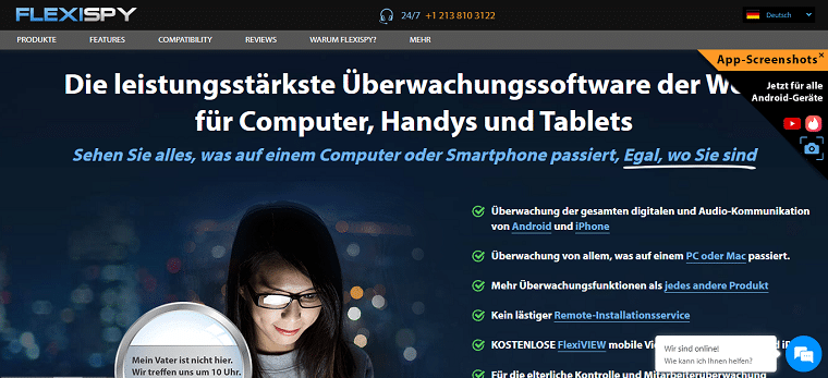 FlexiSPY™ ist eine einzigartige Überwachungssoftware für mobile Geräte und PCs