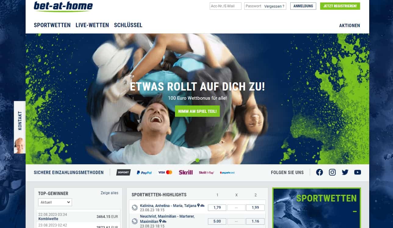 Bet at Home Ausländische Wettanbieter