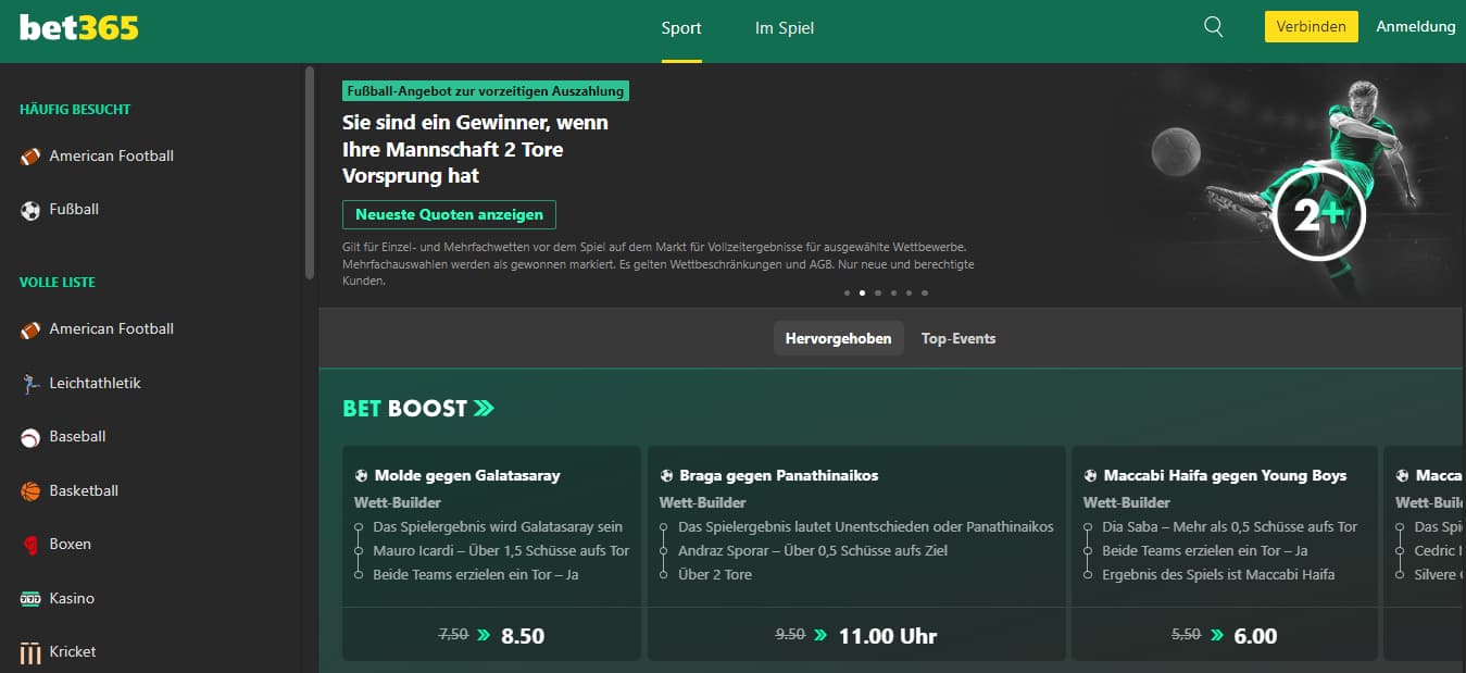 Bet365 Curacao Wettanbieter