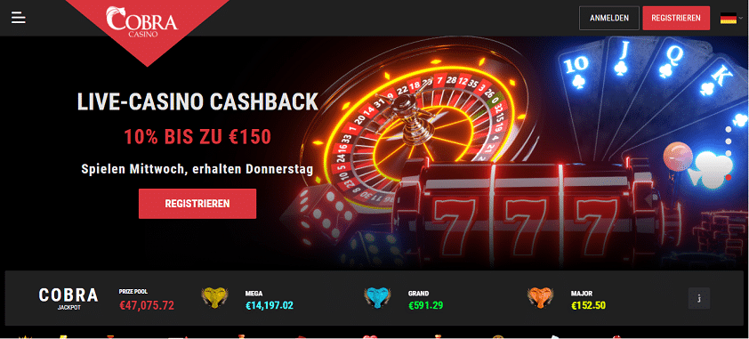 Cobra Casino Bonus Promotions