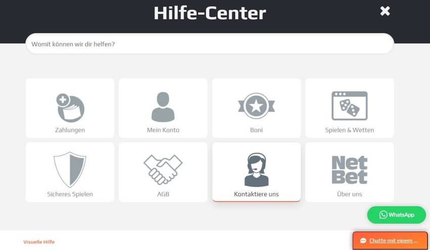 NetBet Kundensupport