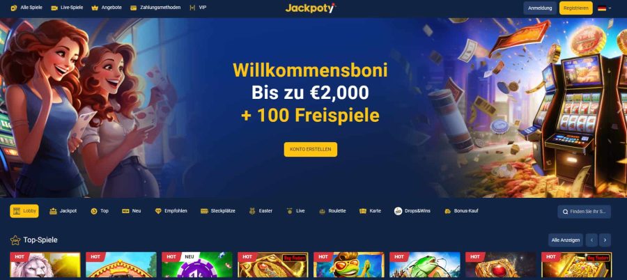 Jackpoty Casino mit hohem RTP