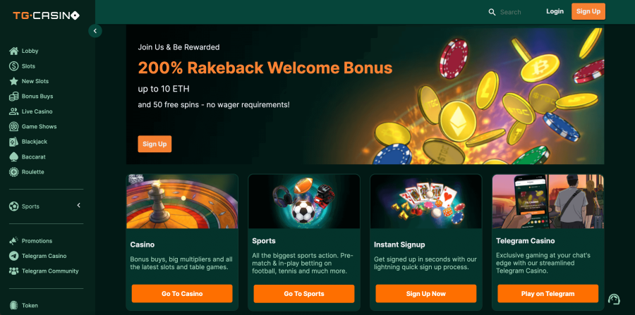 Bitcoin Blackjack TG.Casino 