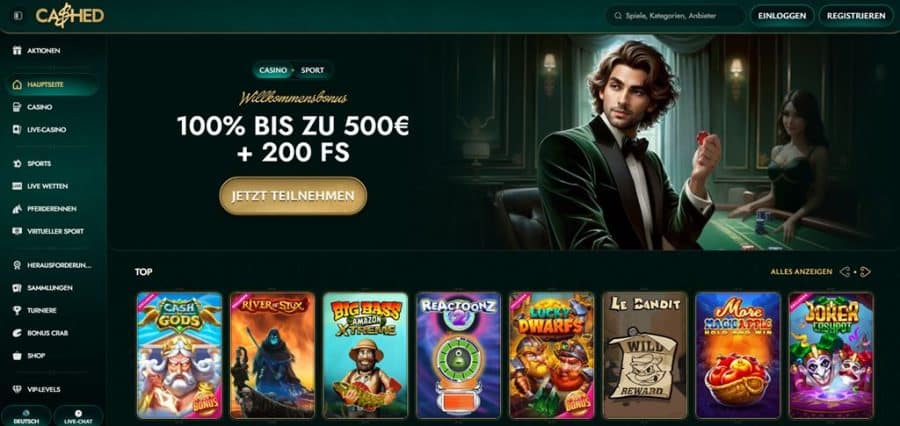 Cashed Casino Casinos mit hohem RTP