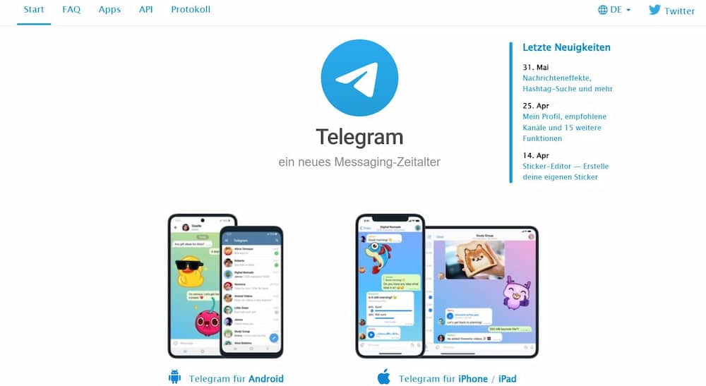 Telegram Infos zum Messenger-Dienst