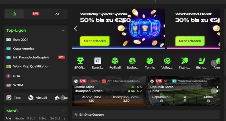 Wettangebot bei eSports Wettanbietern