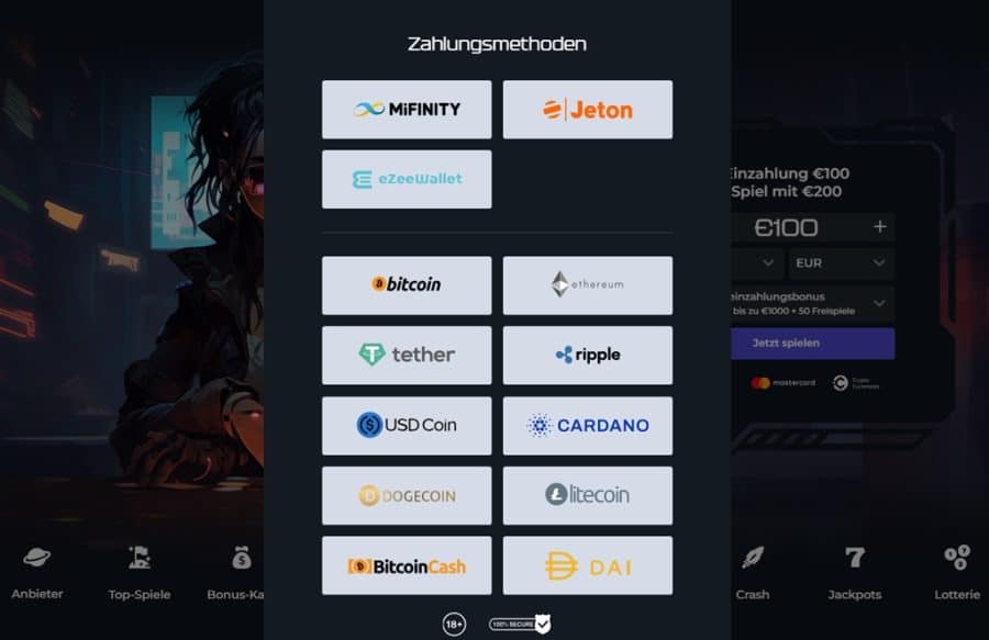 Zahlungsmethoden - Bitcoin Sportwetten