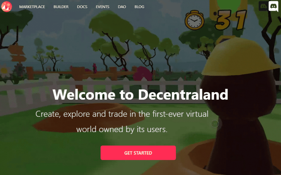 Decentraland VR crypto