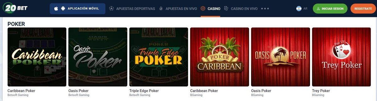 20bet poker online argentina