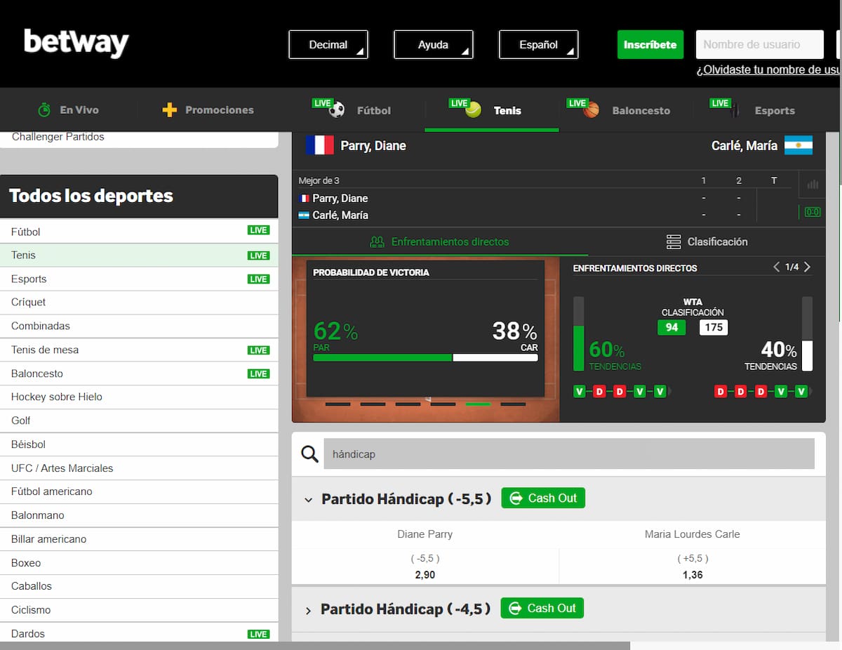 tenis betway