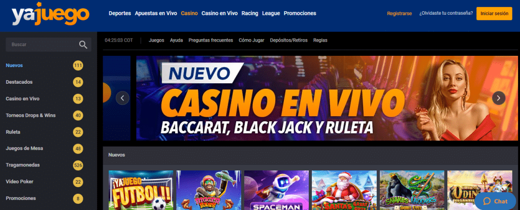 casino en vivo ya juego