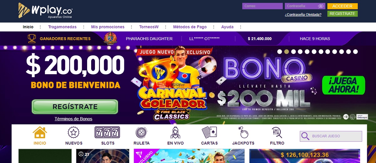 Juegos de poker Colombia Wplay