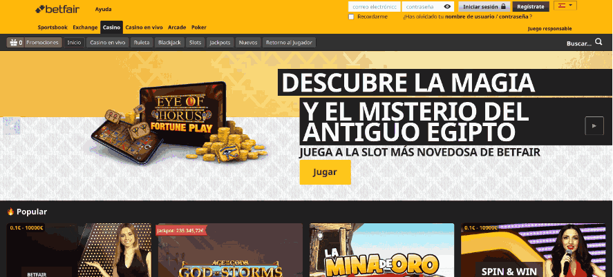 betfair casino colombia