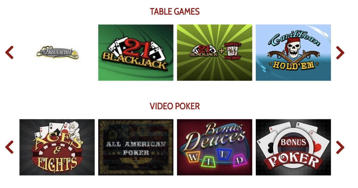 Grande Vegas es otro de los online casinos en Michigan con juegos de mesa