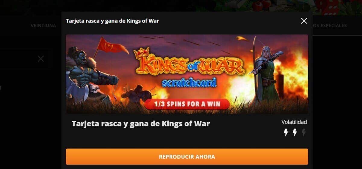 kings of war wild casino