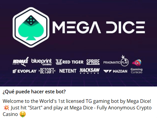 mega dice telegram bot