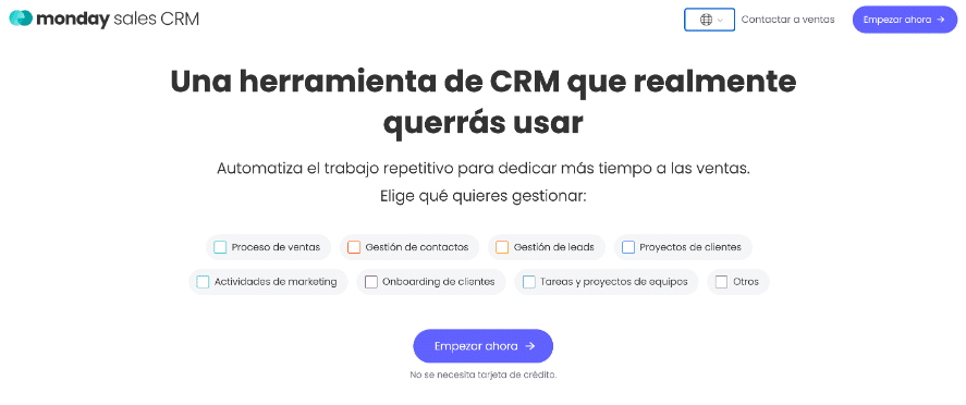 monday sales crm