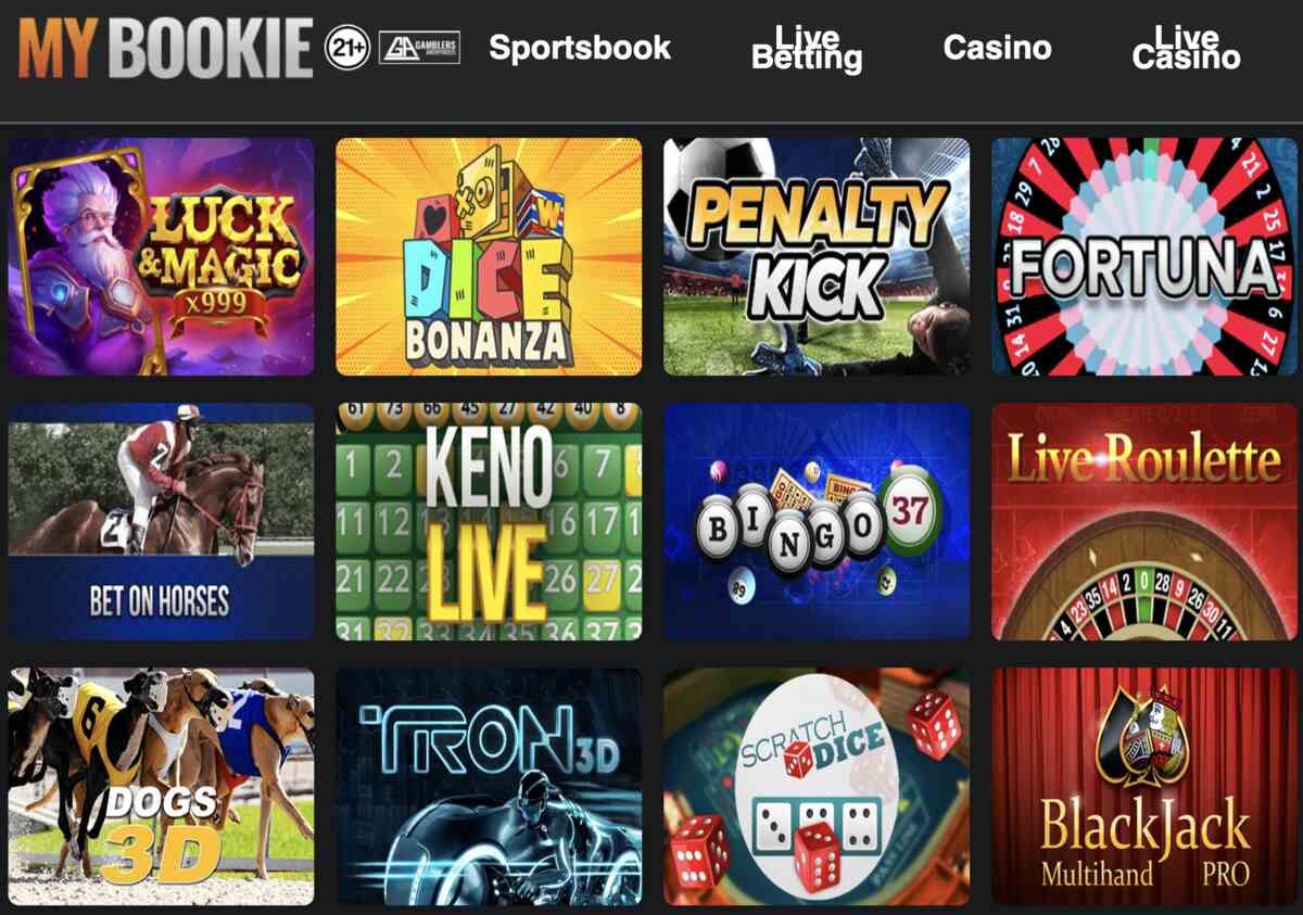 Los juegos más novedosos en Mybookie online casino NY