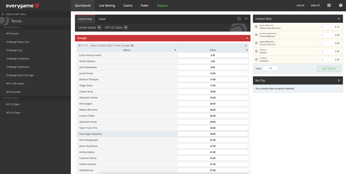 us open apuestas everygame