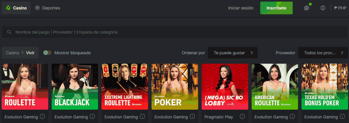 bitcoin live casino online bcgame