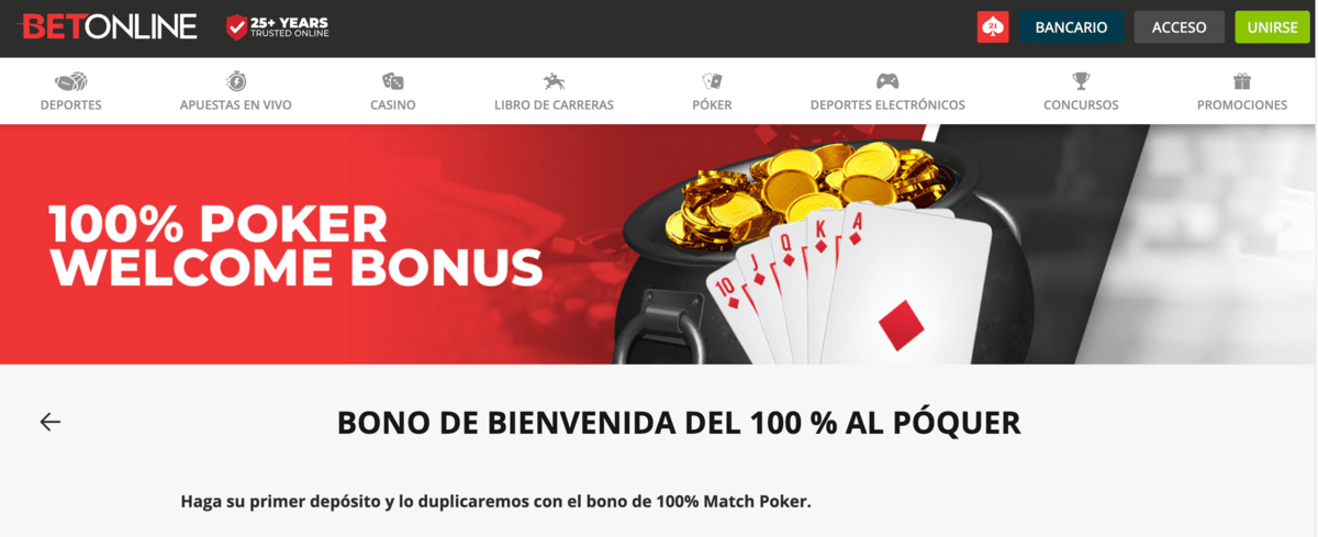 Betonline poker promo code para nuevos clientes