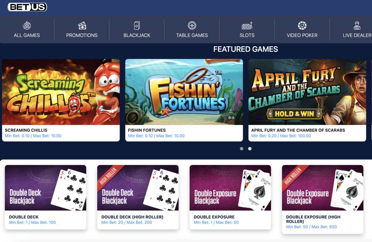 BetUs forma parte de los casinos online con dinero real en Ohio