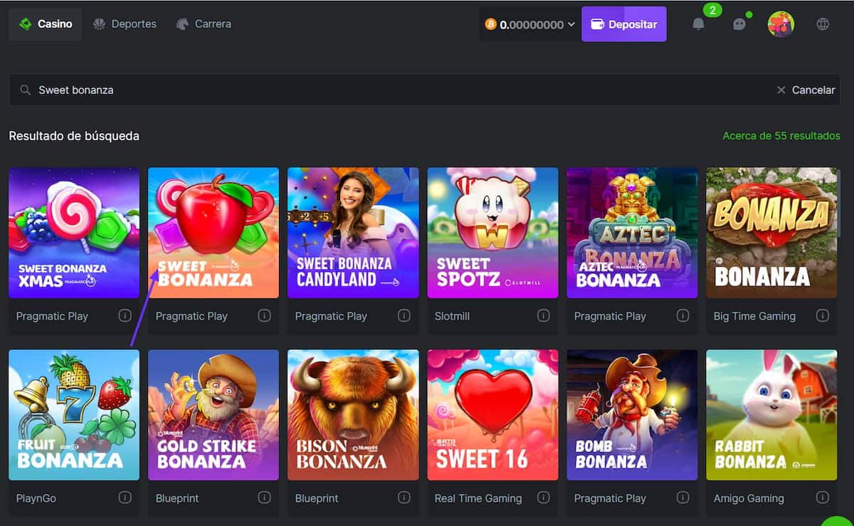 Busca Sweet Bonanza Slot.