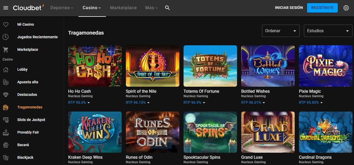 Casinos sin cuenta página Cloudbet