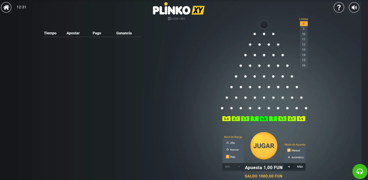 plinko casino de la página bc.game