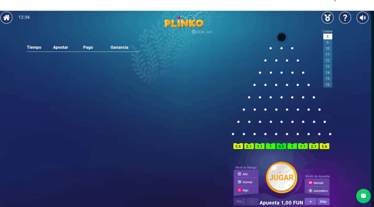 À propos du jeu Plinko