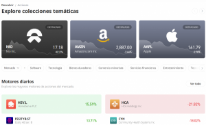 Acciones que se pueden comprar en Etoro