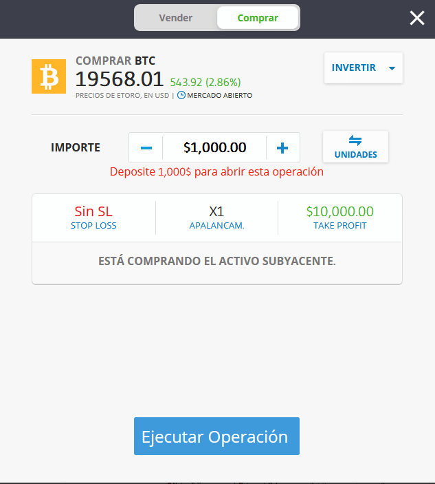 COMPRAR BTC