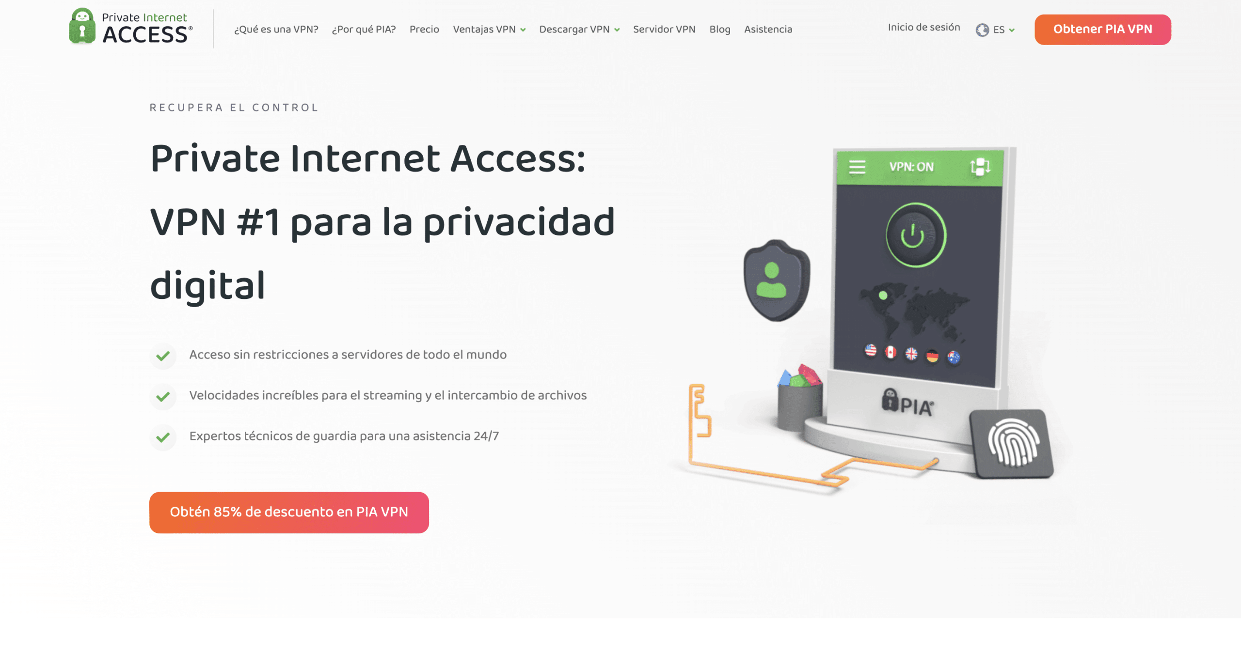 que es VPN PIA