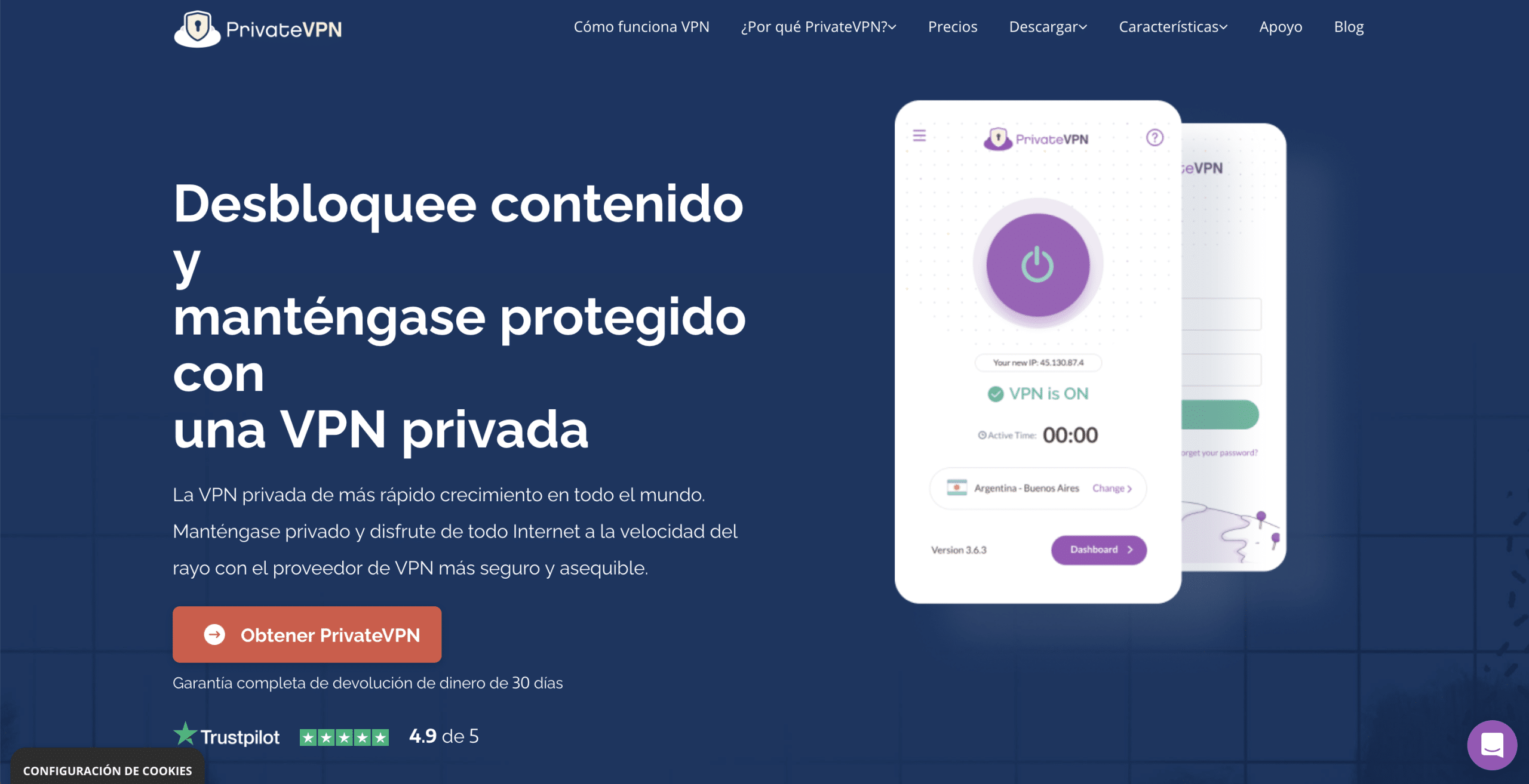 que es VPN PrivateVPN