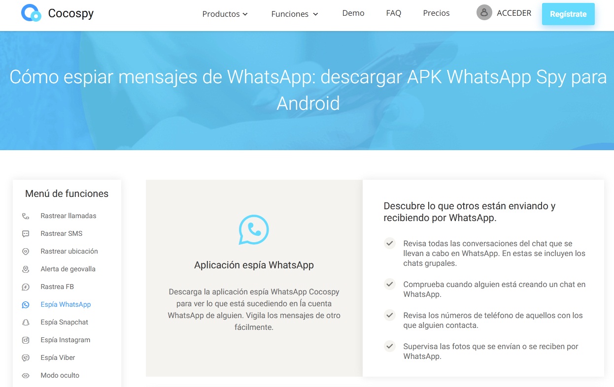 espiar whatsapp Cocospy