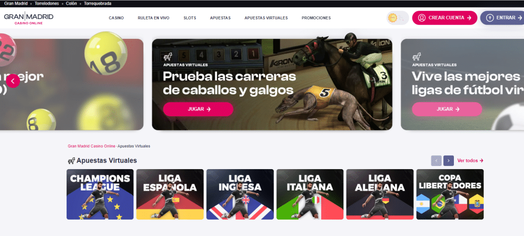 Carreras de caballos apuestas Casino Gran Madrid