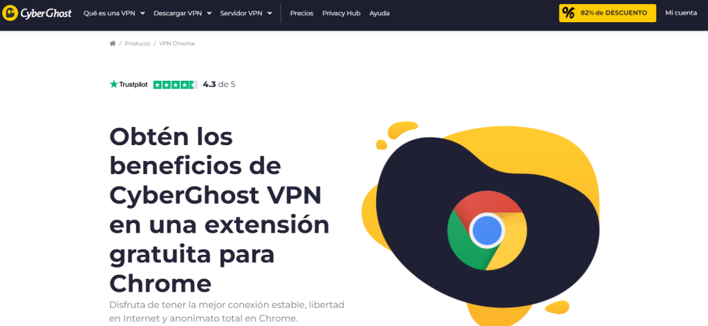 VPN Chrome CyberGhost