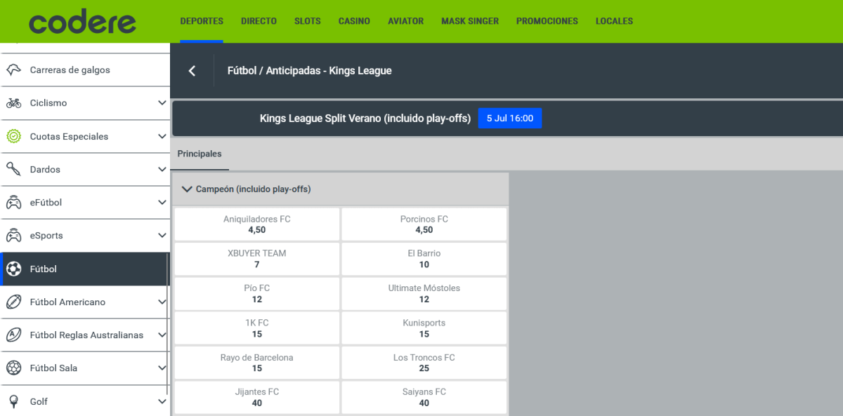 Codere Kings League