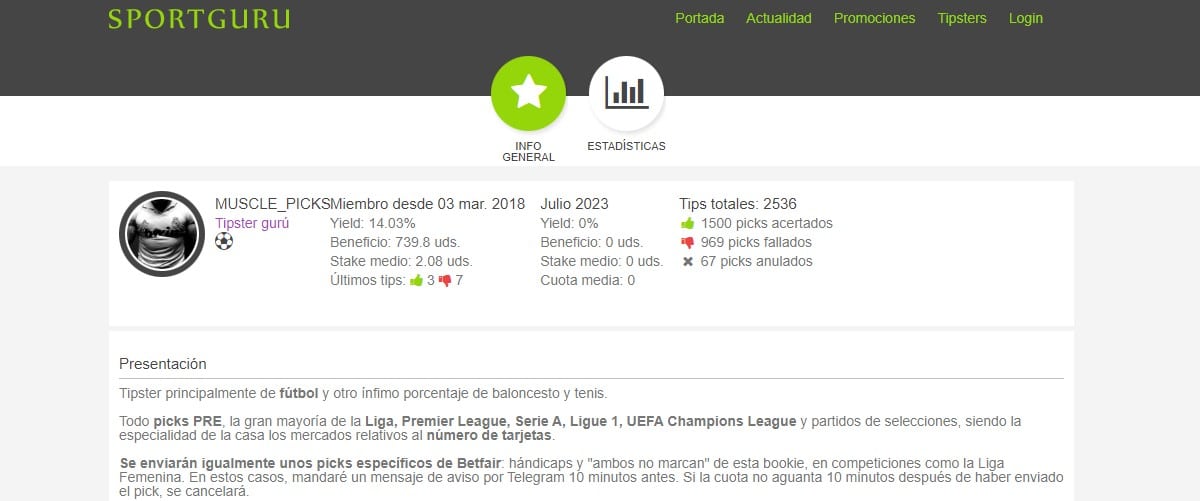 muscle picks tipster apuestas