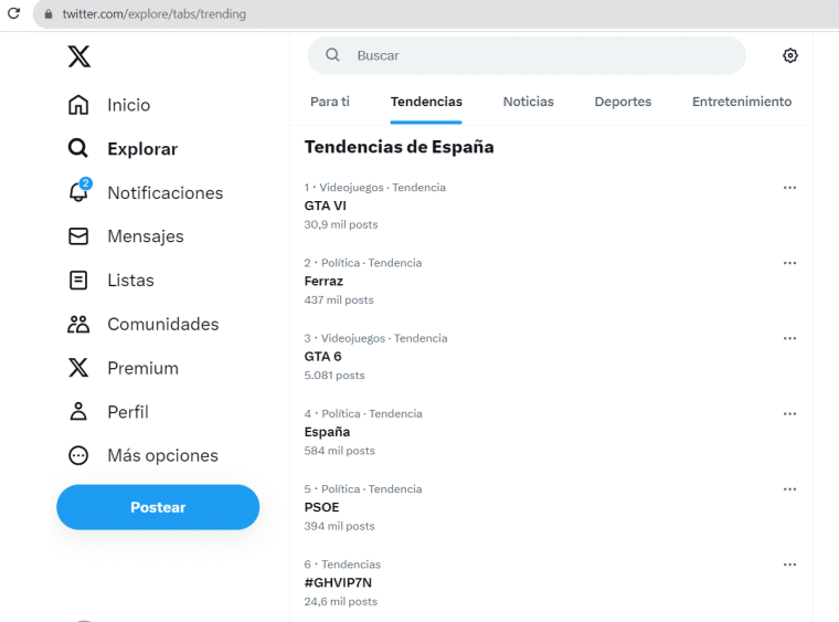 Cómo buscar tendencias en Twitter