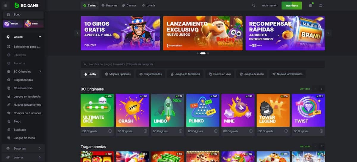 BC Game - casino bitcoin bonus sin depósito