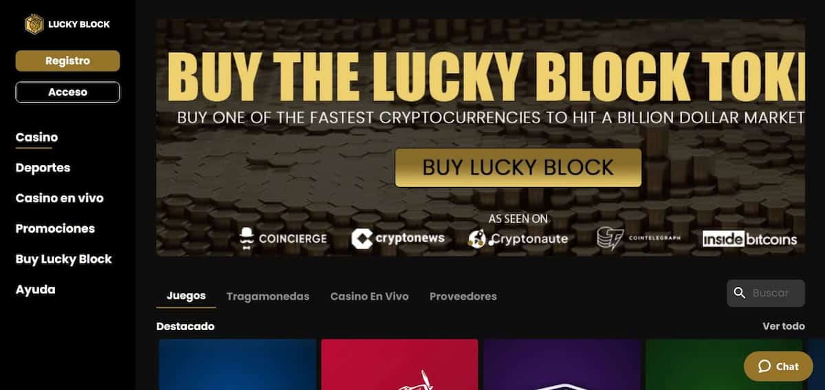 Lucky Block, Dogecoin casino