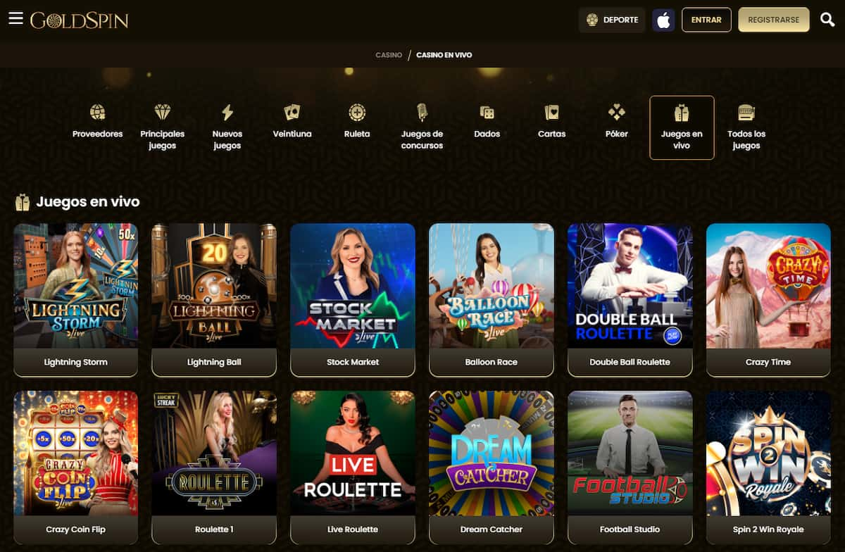 goldspin casino en vivo ES / app casino dinero real