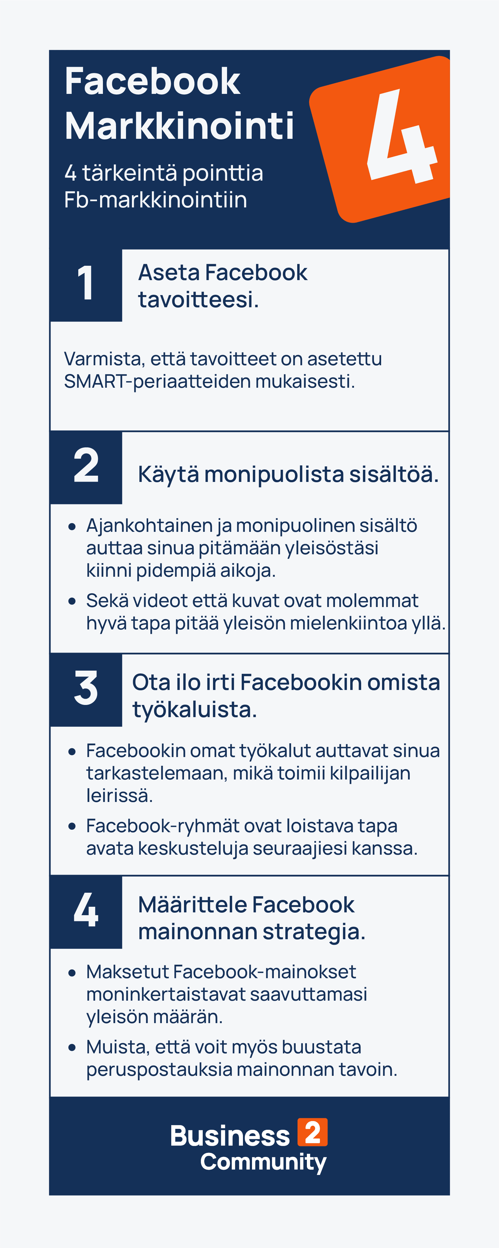 Facebook-markkinointi 4 parasta tapaa