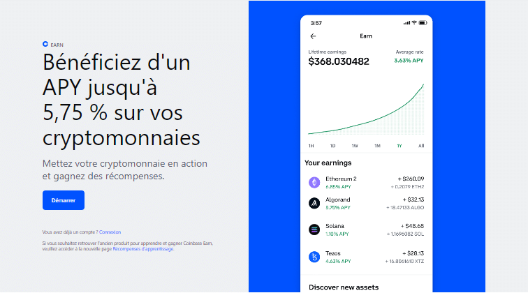 APY Crypto - Coinbase