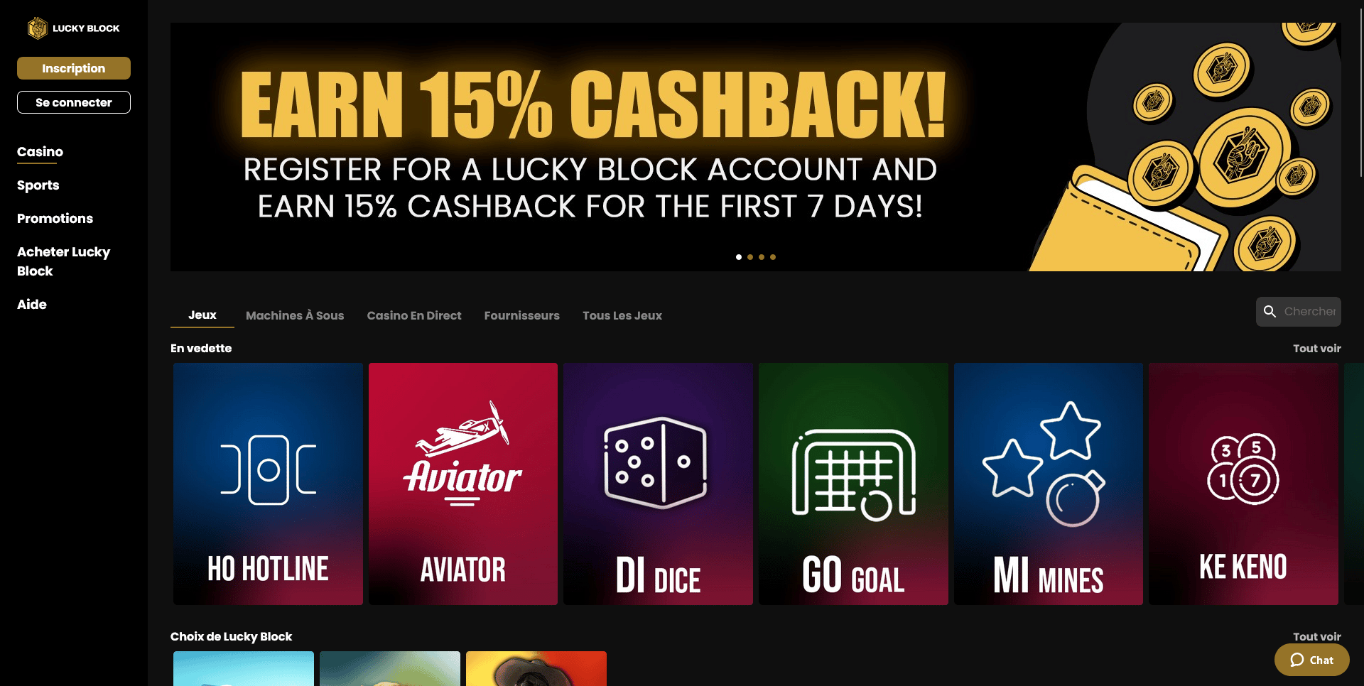 lucky block crypto casino