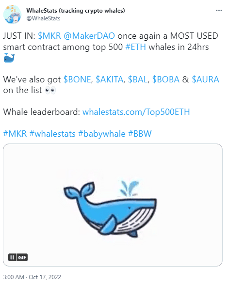 crypto MKR Tweet