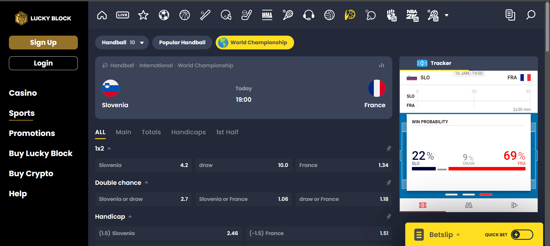 Slovenie vs France