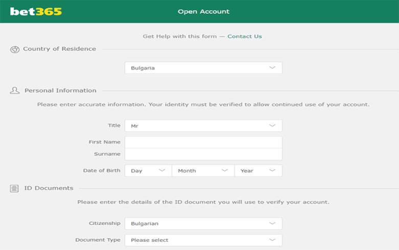 bet 365 verifier identite